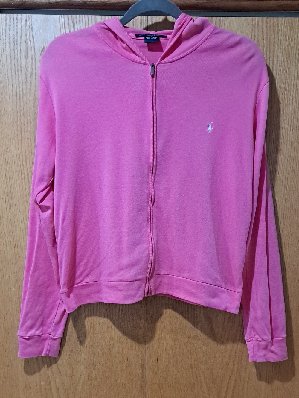 Ralph Lauren Hot Pink Full-Zip Jacket with Hood